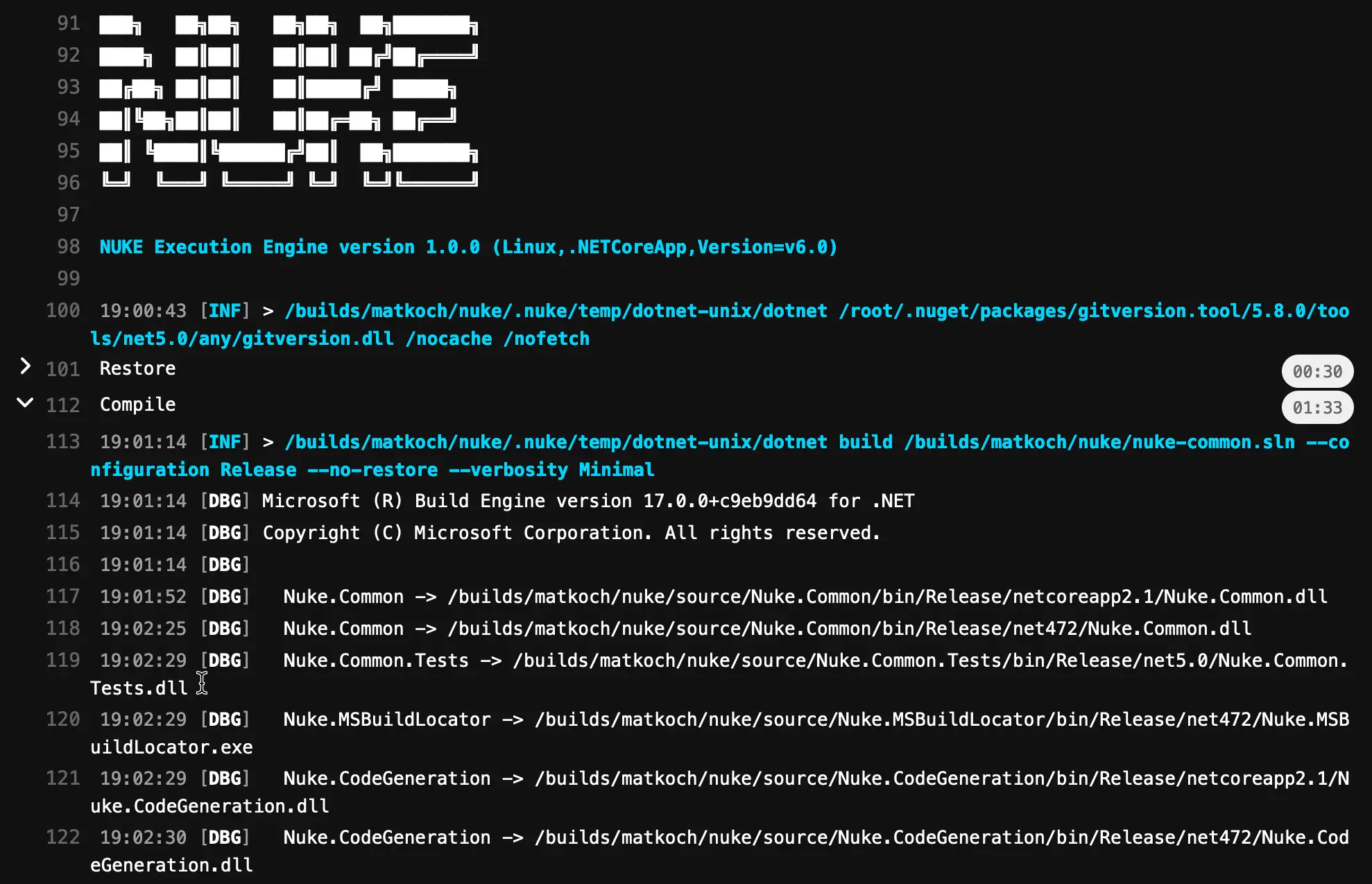 GitLab Log Output