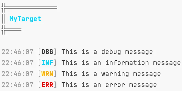 Logging Output in Console